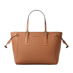 Túi Đeo Chéo Nữ Michael Kors MK Voyager Extra-Small Saffiano Leather Convertible Crossbody Bag 35R6GV6T0L Màu Nâu