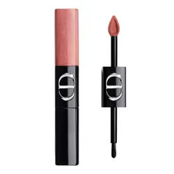 Son Kem Hai Đầu Dior Rouge Dior Sequin Liquid Duo Limited Edition 729 Biscuit Màu Hồng Nâu Đất