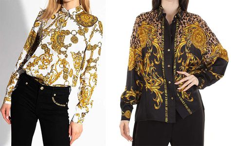 Top 10 mẫu áo sơ mi Versace họa tiết cao cấp cho nam và nữ