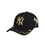 Mũ MLB New York Yankees Adjustable Hat In Black With Flower Pattern-5