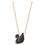 Dây Chuyền Swarovski Iconic Swan Pendant Black Rose-Gold Tone Plated Thiên Nga Nhỏ 5204133-2