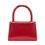 Túi Xách By Far Mini Semi Patent Leather Top Handle Bag Màu Đỏ-5