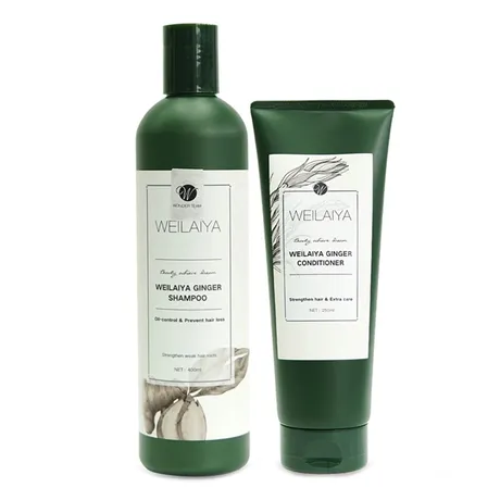 Weilaiya — Combo Dầu Gội + Dầu Xả Gừng Hỗ Trợ Kích Thích Mọc Tóc Weilaiya H