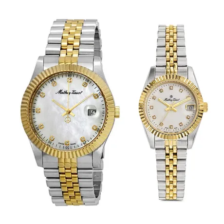 Mathey-Tissot — Set Đồng Hồ Unisex Mathey-Tissot Rolly II Crystal H710BI - D710B