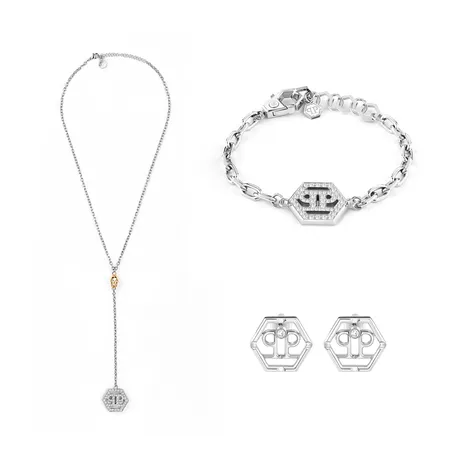 Philipp Plein — Set Dây Chuyền, Vòng Tay Và Khuyên Tai Philipp Plein PJ2AA04NU/ 