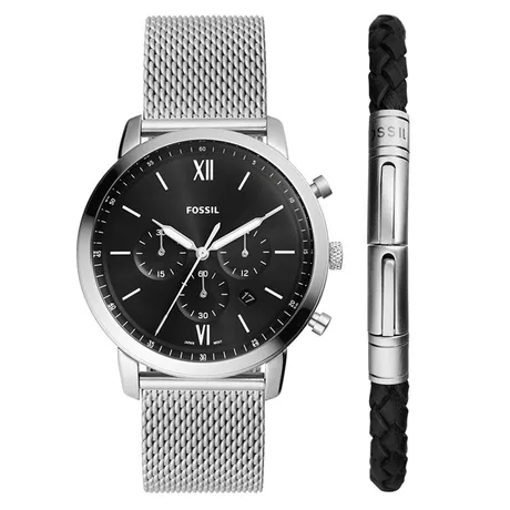 Fossil — Set Đồng Hồ Và Vòng Tay Fossil Neutra Chronograph 44mm FS6020SET