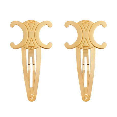 Celine — Kẹp Tóc Celine Hair Accessories Set Of 2 Triomphe Snap Hair Clip