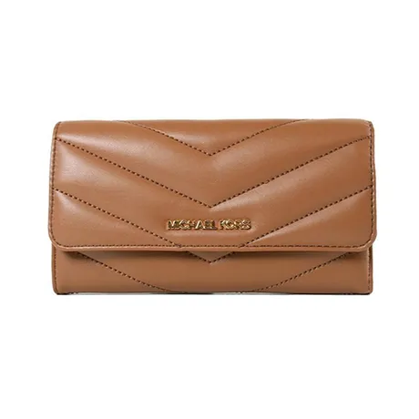 Michael Kors — Ví Nữ Michael Kors Jet Set Travel Soft Quilted Màu Nâu