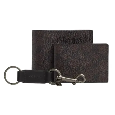Coach — Set Ví Coach 3 In 1 Wallet Gift Set In Signature Canvas CW344 Mà