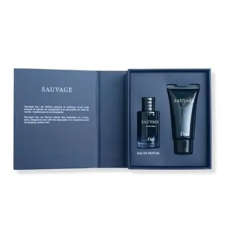 Dior — Set Nước Hoa Nam Dior Sauvage 2 Món (EDP Mini 10ml + Sữa Tắm 20m