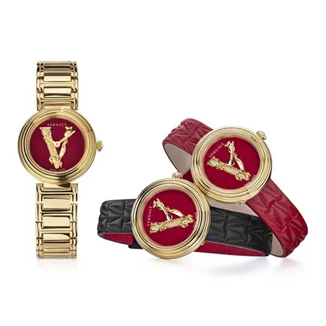 Versace — Set Đồng Hồ Nữ Versace Virtus Mini Duo Watch 3 Màu Dây