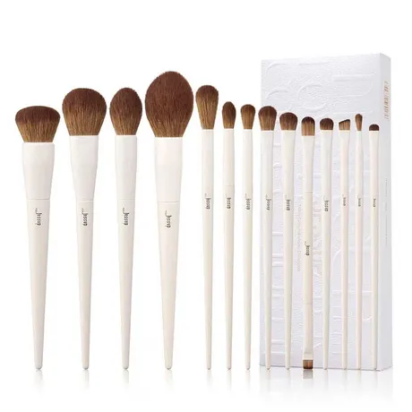 Jessup Beauty — Bộ Cọ Trang Điểm Jessup Luxury Light Gray 14 Cây Màu Xám Nhạt