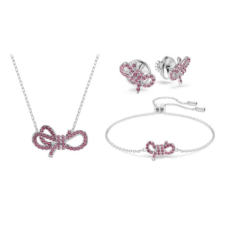 Swarovski — Set Dây chuyền + Vòng Đeo Tay + Khuyên Tai Nữ Swarovski Lifelong
