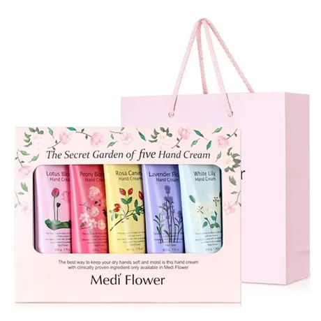 Medi Flower — Set Kem Dưỡng Mềm Da Tay Medi Flower The Secret Garden Of Five H