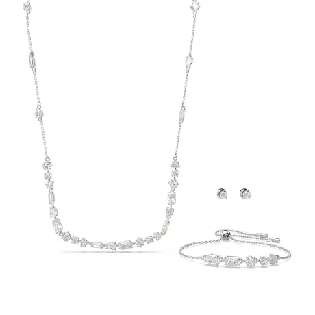 Swarovski — Set Dây Chuyền + Vòng Đeo Tay + Khuyên Tai Nữ Swarovski Mesmera 