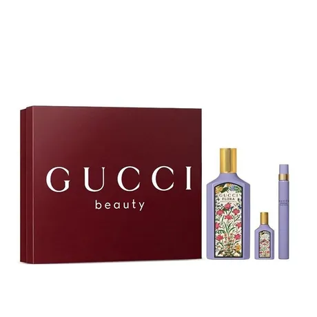 Gucci — Set Nước Hoa Nữ Gucci Flora Gorgeous Magnolia Set 3 Món  