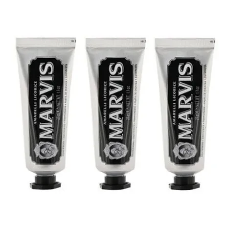 Marvis — Combo 3 Tuýp Kem Đánh Răng Marvis Amarelli Licorice 25ml