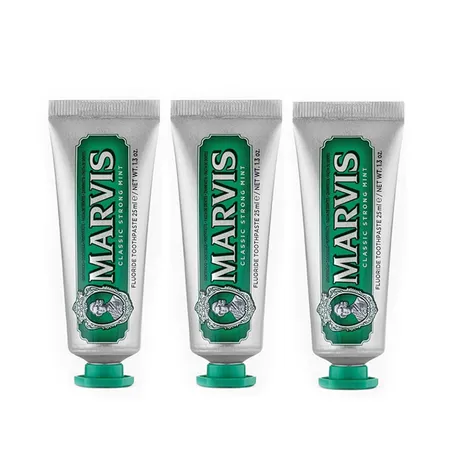 Marvis — Combo 3 Tuýp Kem Đánh Răng Marvis Classtic Strong Mint 25ml