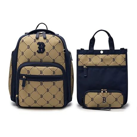 MLB Korea — Set Balo Và Túi Tote Trẻ Em MLB Jacquard Monogram 7ABKMD35N-NYS 
