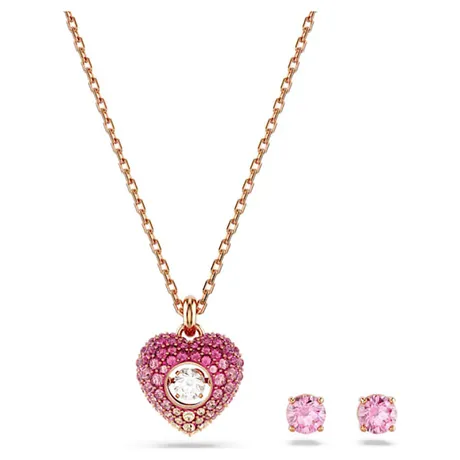 Swarovski — Set Dây Chuyền + Khuyên Tai Nữ Swarovski Hyperbola Set Heart, Pi