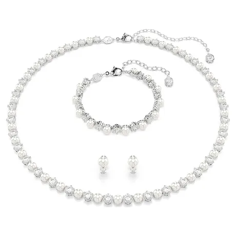 Swarovski — Set Dây Chuyền, Vòng Tay, Khuyên Tai Nữ Swarovski Matrix Set Cry