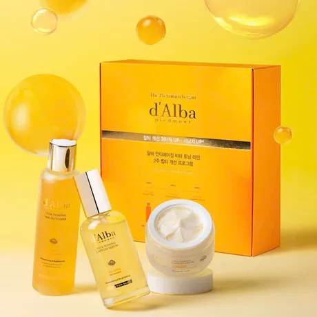 D'Alba — Set Dưỡng Da D'Alba Vita Toning 3 Món (Toner 180ml + Serum 100ml