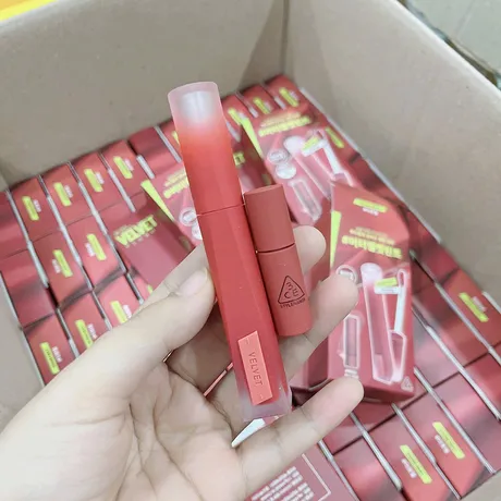 3CE — Set Son Kem Lì 3CE 03 Daffodil + Mini Heated 2 Món
