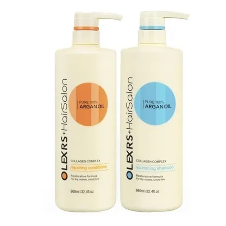 Olexrs — Set Dầu Gội Và Dầu Xả Olexrs Hairsalon Argan Oil Collagen Comple