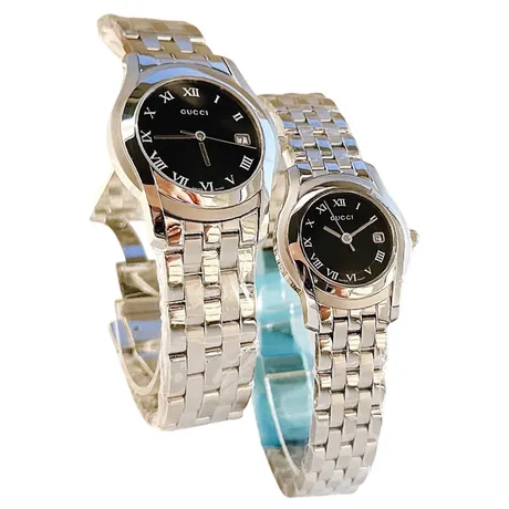 Gucci — Set Đồng Hồ Unisex Gucci 5500m Watch Stainless Steel 27mm & 36mm