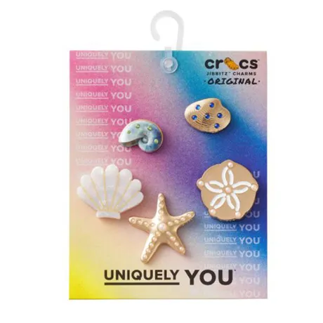 Crocs — Set Charm Crocs Jibbitz Gold Seashell Màu Vàng