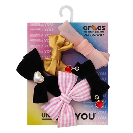 Crocs — Set 5 Charm Nơ Crocs Multi 5-Pack Oversized Charming Bow Jibbitz