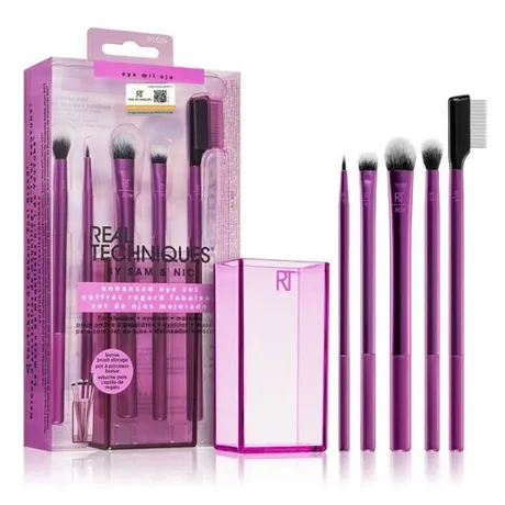 Real Techniques — Bộ Cọ Mắt 5 Cây Kèm Ống Đựng Real Techniques Enhanced Eye Brus