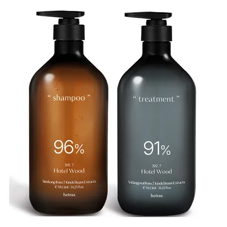 Hetras — Combo Dầu Gội + Dầu Xả Hetras No7 Hotel Wood (2 x 1013ml)