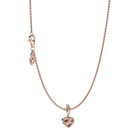 Pandora — Set Dây Chuyền + Hạt Vòng Charm Nữ Pandora 580413 + 789402C01 Mà