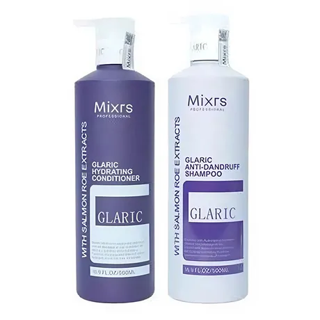 Mixrs — Set Dầu Gội Và Xả Giảm Gàu Mixrs Glaric Màu Tím (800ml x 2)