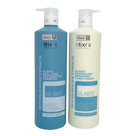 Mixrs — Set Dầu Gội Và Xả Kích Thích Mọc Tóc Mixrs Glaric Màu Xanh Dương