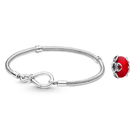 Pandora — Set Vòng Đeo Tay + Hạt Vòng Charm Pandora Pandora 590792C00 + 79