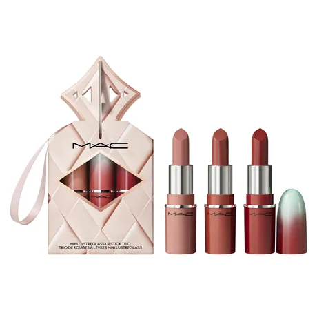 M-A-C — Set Son MAC Wildest Gleams Mini Lustreglass Lip Trio Classics (1