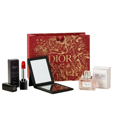 Dior — Set Nước Hoa Dior Miss Dior Parfum 5ml + Son Dior Rouge Satin 99