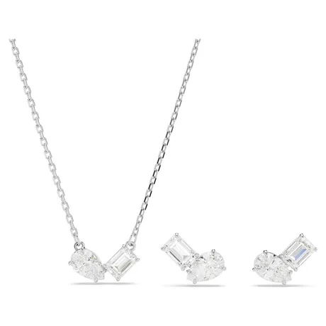 Swarovski — Set Dây Chuyền + Khuyên Tai Nữ Swarovski Mesmera Set Mixed Cuts,