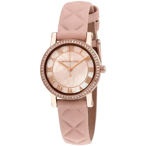 Michael Kors Hồng Thép không gỉ 316L Vàng hồng - Đồng Hồ Michael Kors MK2683 Dây Da Hồng Cho Nữ - Vua Hàng Hiệu