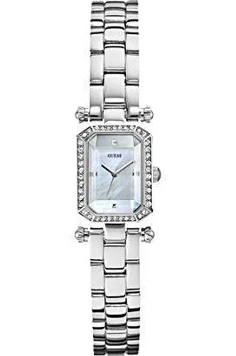 Guess - Đồng Hồ Nữ Guess W0107L1 Mặt Chữ Nhật Màu Bạc - Vua Hàng Hiệu