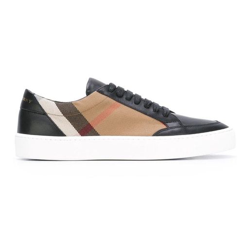 Giày Thể Thao Burberry Checked Suede Calfskin Sneaker