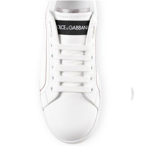 Giày Thể Thao Dolce & Gabbana D&G Calfskin Nappa Portofino Sneakers CS1760 AH52689697 Màu Trắng-3