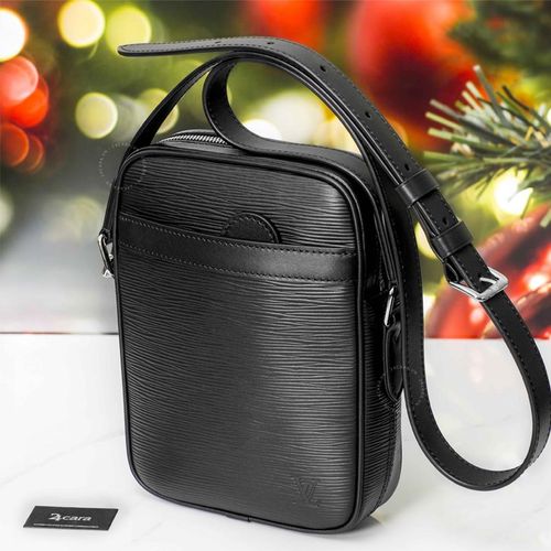 Túi Nam Louis Vuitton LV Danube Black Epi Leather Slim Bag-2