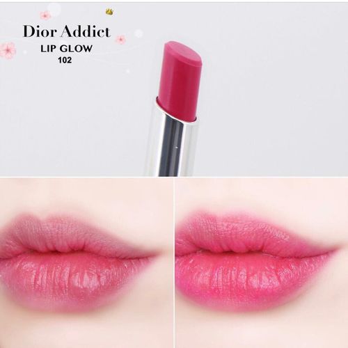 Son Dưỡng Dior Màu Hồng Tím Addict Lip Glow 102 Matte Raspberry-1