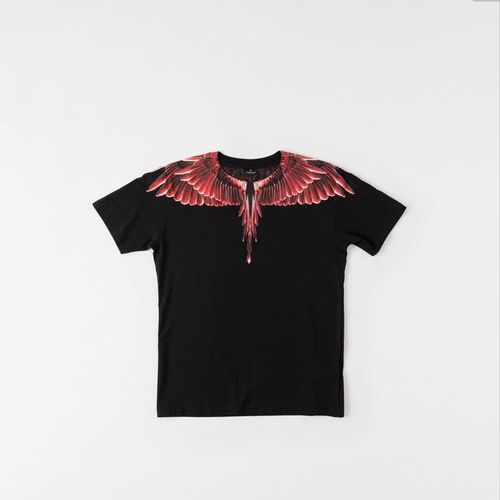 Áo Phông Đen Marcelo Burlon Red Ghost Wings T-Shirt Size S-2