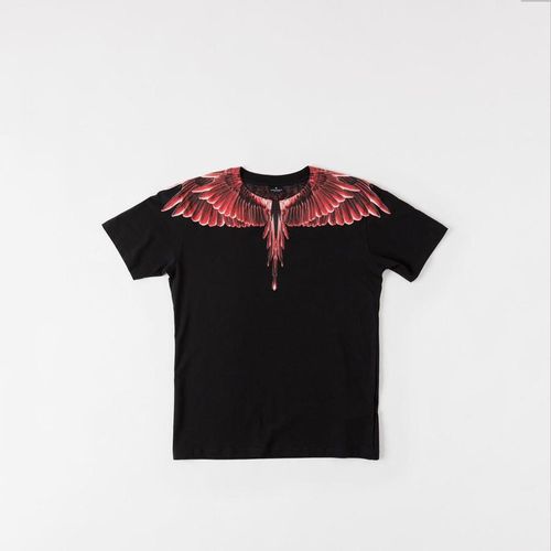 Áo Phông Đen Marcelo Burlon Red Ghost Wings T-Shirt Size M-3