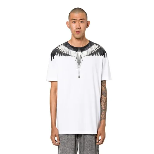 Áo Phông Trắng Đen Marcelo Burlon Wings T-Shirt, Size L - Thời trang - Vua Hàng Hiệu