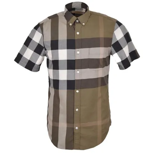 Áo Sơ Mi Burberry Brit Short Sleeve Check Cotton Shirt Size L